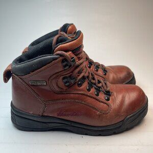 VINTAGE HAWKINS Gore-Tex Leather Walking Boots UK 4 Brown Leather boots Hiking